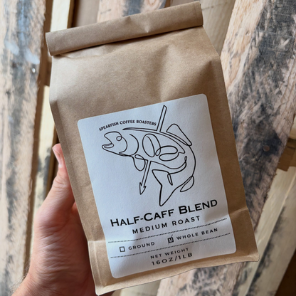 Half Caff Blend - Medium Roast organic coffee – Spearfish Coffee Roasters, Black Hills SD