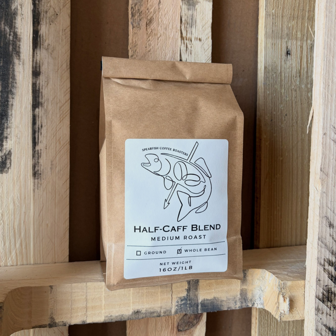 Half Caff Blend - Medium Roast organic coffee – Spearfish Coffee Roasters, Black Hills SD (view 3)