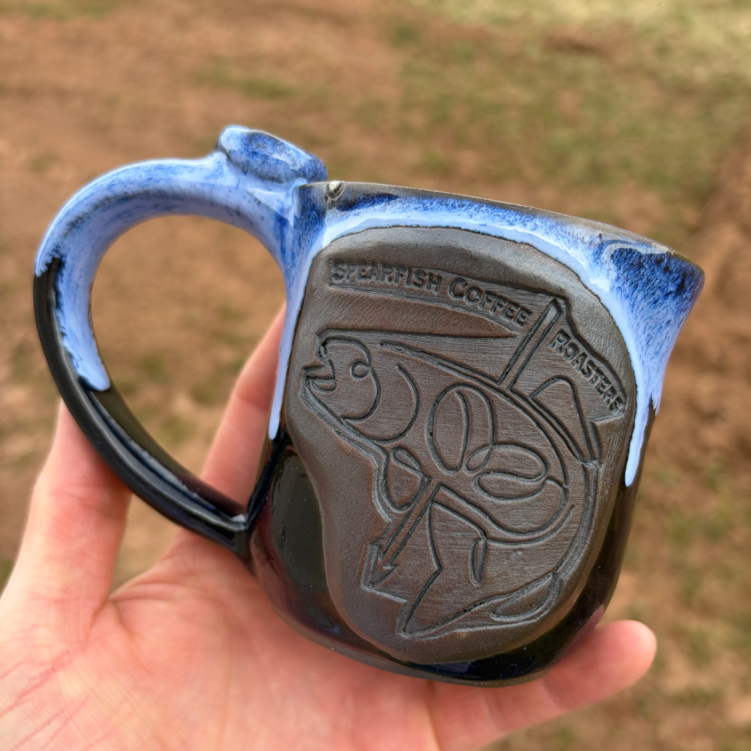 Handmade Spearfish Coffee Roasters Mug